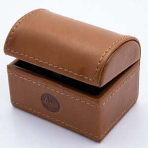 CUFFLINK LEATHER BOX: BROWN